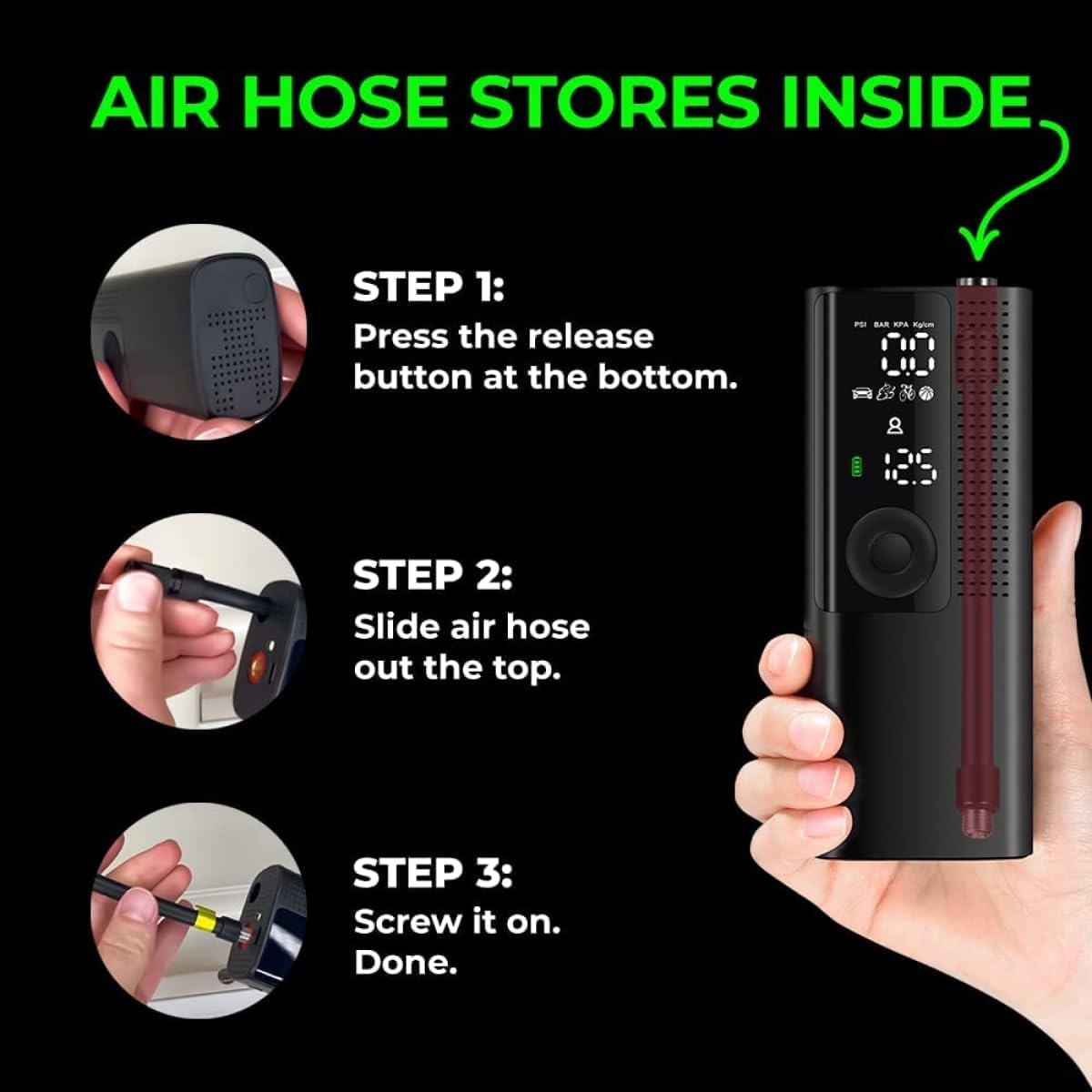Portable Electric Tire Inflator Pump